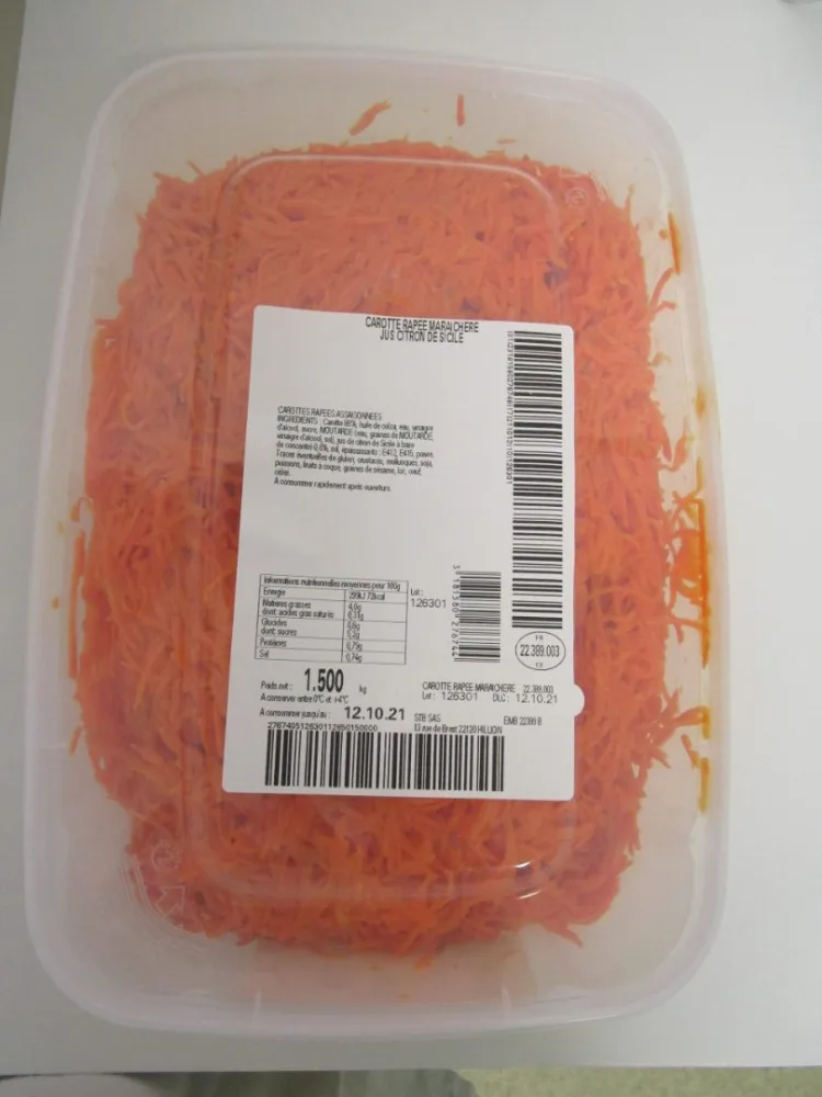 Carottes râpées maraichères
