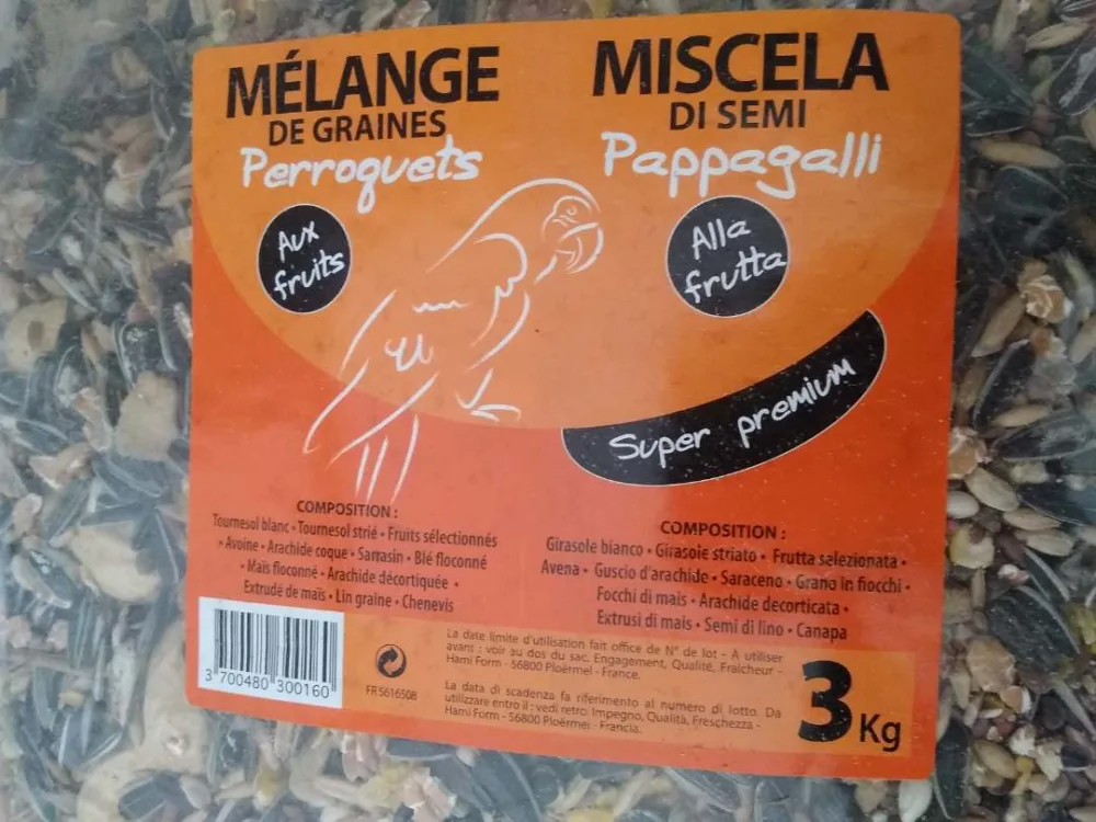 Mélange de graines pour perroquets