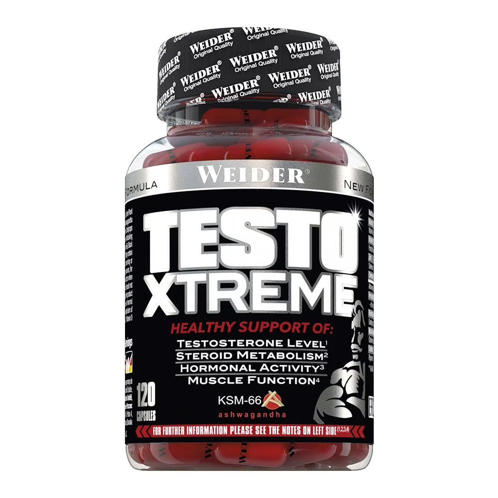 Weider testo xtreme - pot 120 gélules
