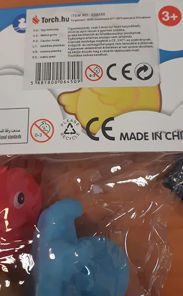 Squeaky rubber toy set