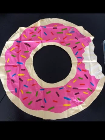 Inflatable swim ring