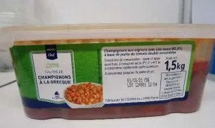 Champignons à la grecque 1,5kg metro chef