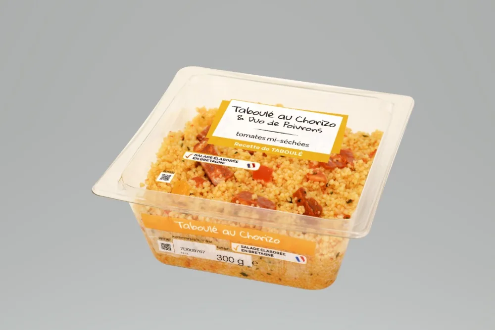 Taboule au chorizo et duo de poivrons
