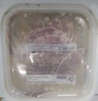 Tartare de légumes mix buffet 1,5kg museau de porc tranche 2.5 kg marinade gambas a l’escabèche 1,5kg