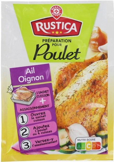 Sachet cuisson poulet ail oignon 36g