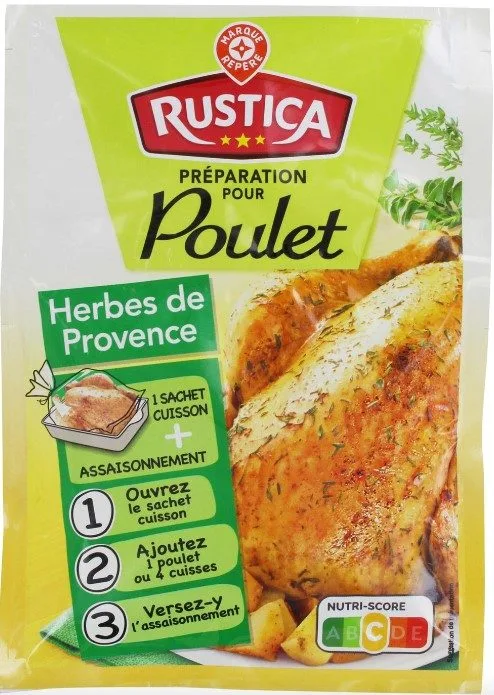 Sachet cuisson poulet herbes de provence 34g