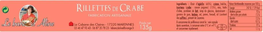 Rillette de crabes au fenouil