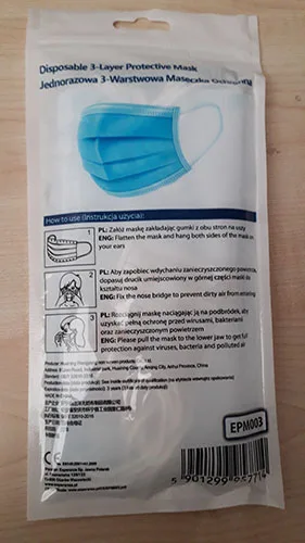 Particle filter mask