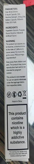 Disposable electronic cigarette