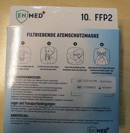 Particle filter mask