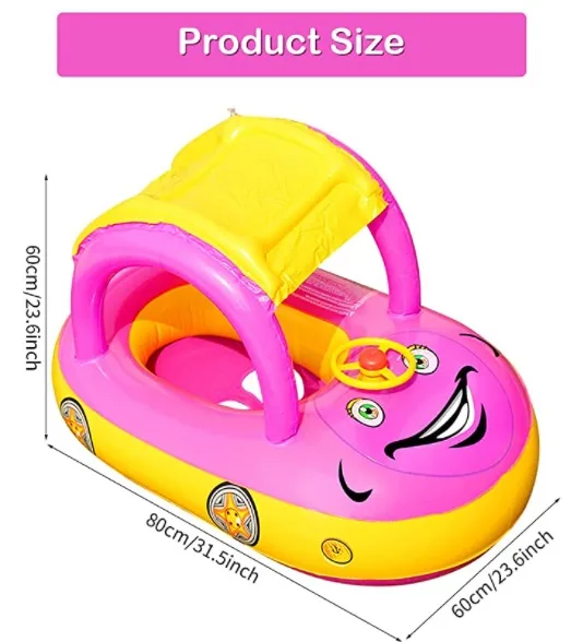 Inflatable floating seat