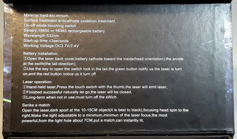 laser pointer