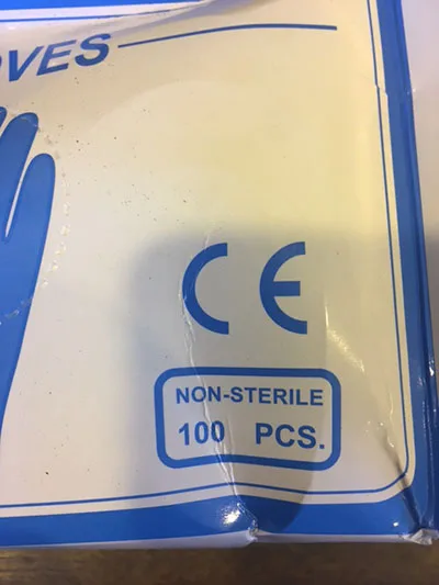 Disposable vinyl gloves