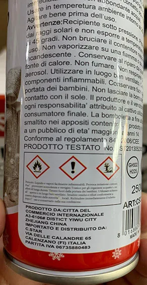 Decorative spray