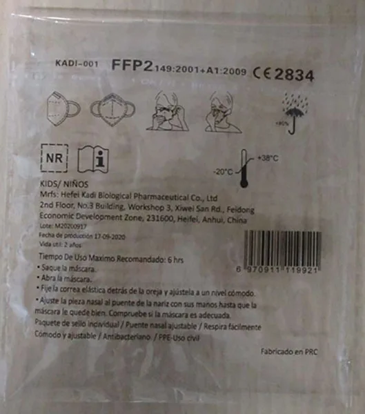Protective filter mask for children