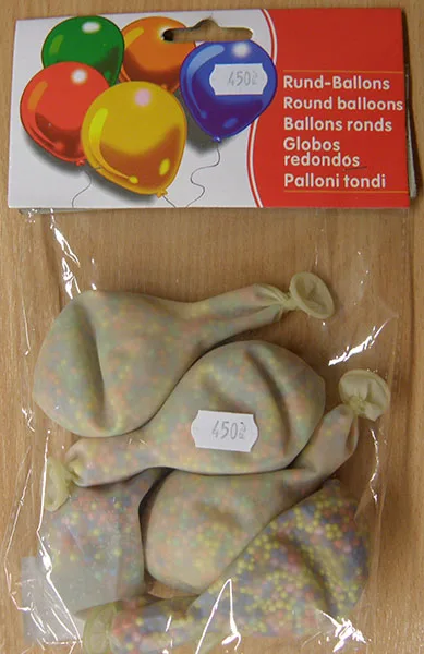 Filled-in balloons