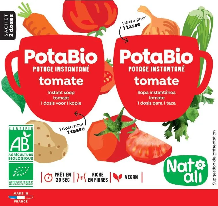 Potabio instantané tomate
