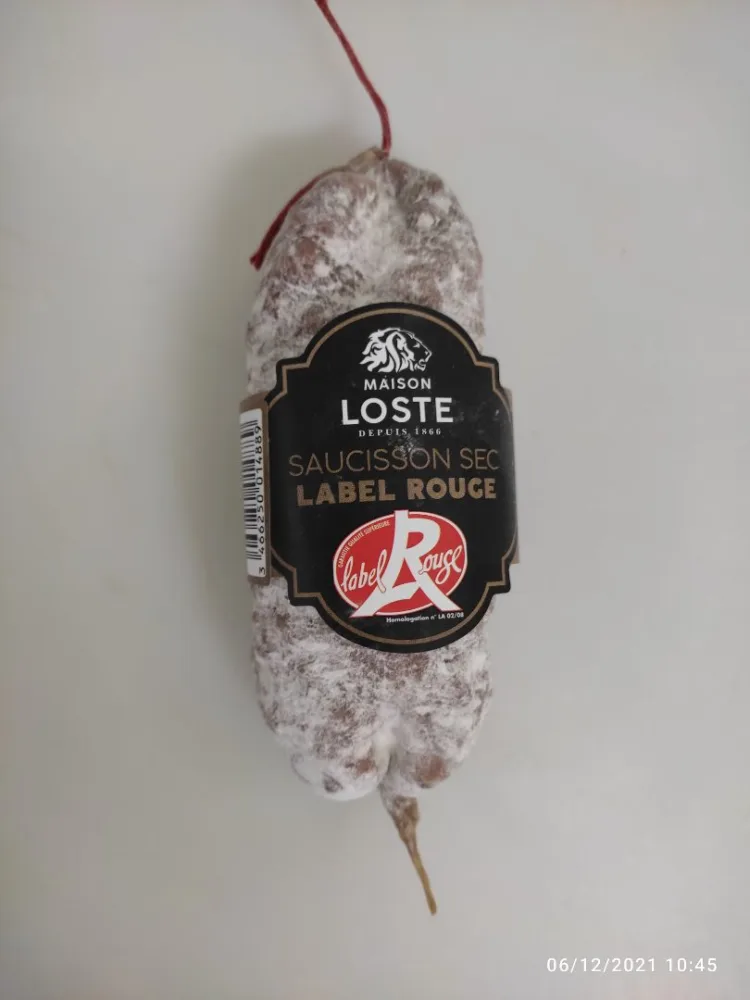 Saucisson sec label rouge 225g