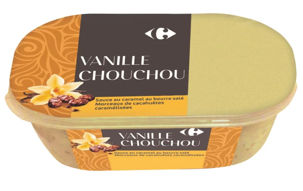 4 bacs de glace 900ml carrefour