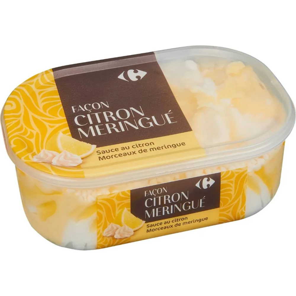 4 bacs de glace 900ml carrefour