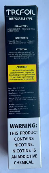 Disposable electronic cigarette