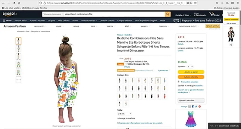 Children sleeveless jumpsuit