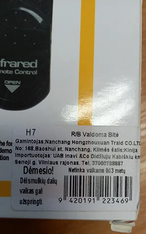 Radio-controlled (remote) bee