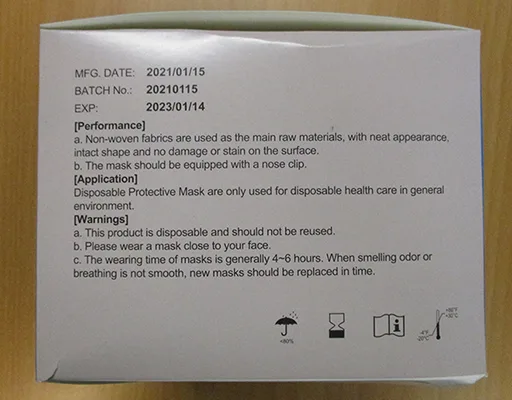Particle filter mask