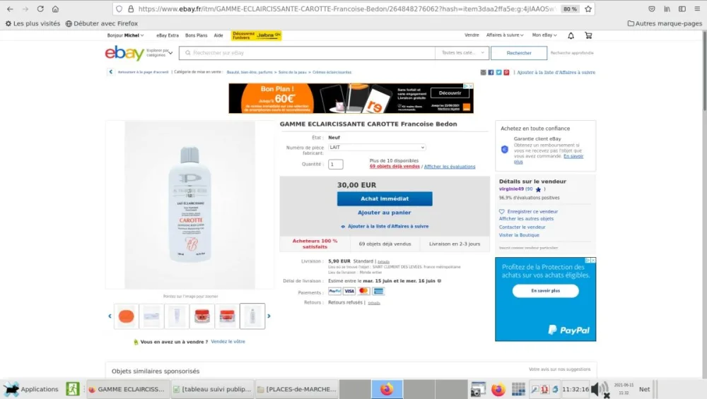 Skin-lightening milk