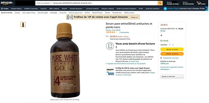 Dark spot serum