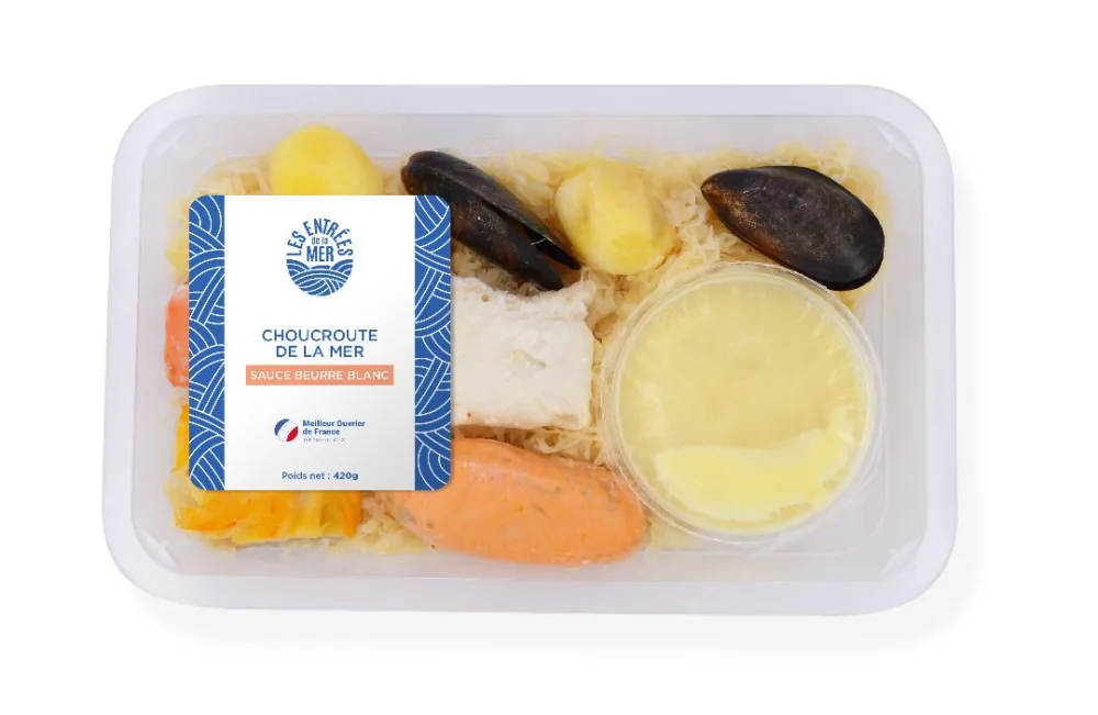 Choucroute de la mer et sa sauce beurre blanc