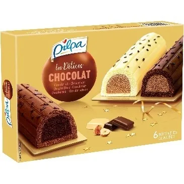 6 buchettes tout caramel 6 buchettes sorbets 6 buchettes tout chocolat 6 buchettes vanille fraise/chocolat/noisette 6 buchettes vanille chocolat pistache café
