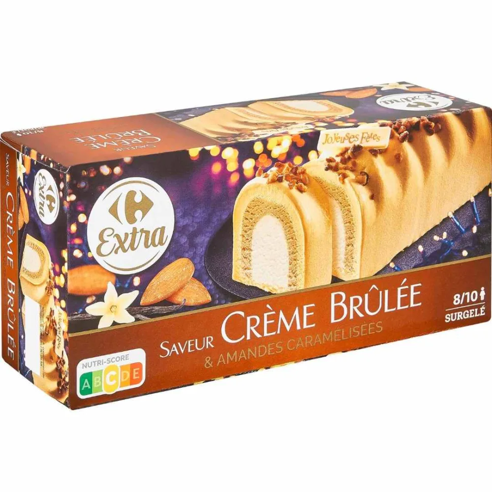 2 références de bûches glacées 1l carrefour-carrefour extra