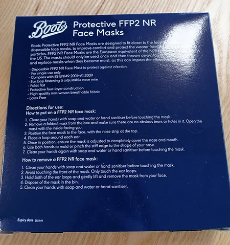 Particle filter mask