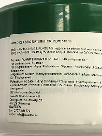 Body and face lotion