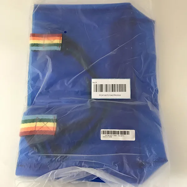 Blue plastic bag