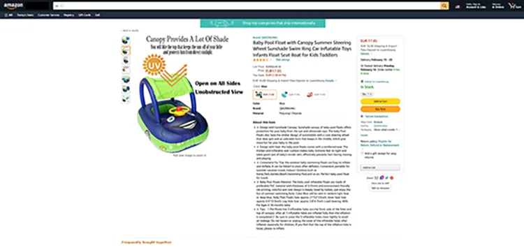 Swim seat