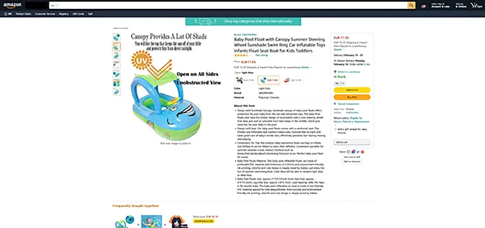 Swim seat