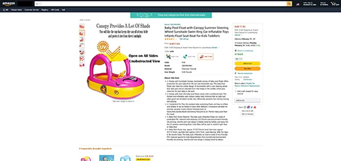 Swim seat