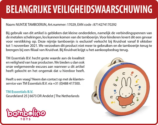 Toy tambourine