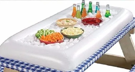 Inflatable picnic table