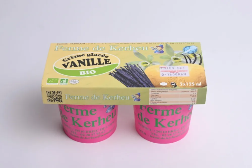 Crème glacée vanille biologique