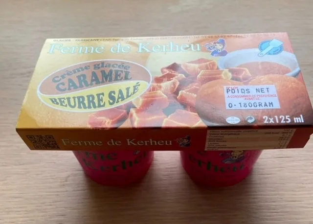 Crème glacée caramel