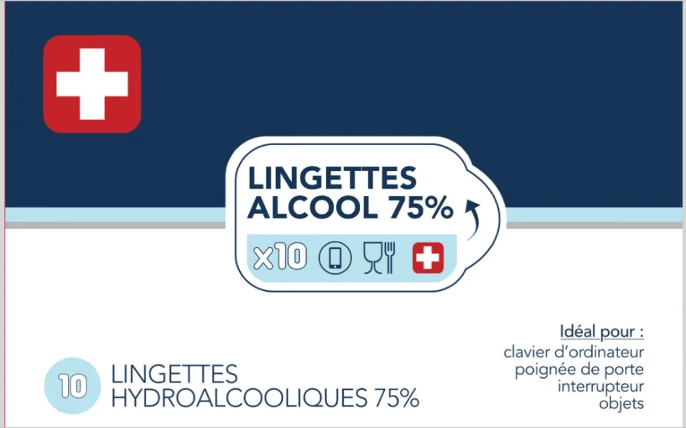 Lingettes hydroalcooliques