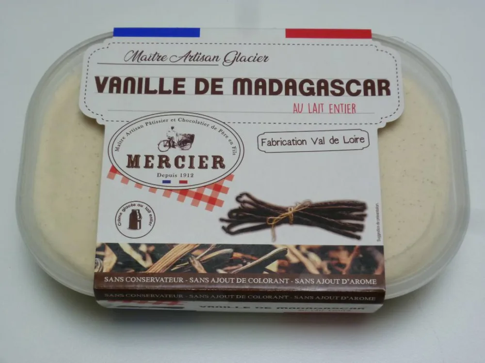 Glace vanille de madagascar