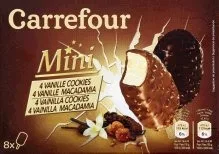 4 références de mini bâtonnets carrefour