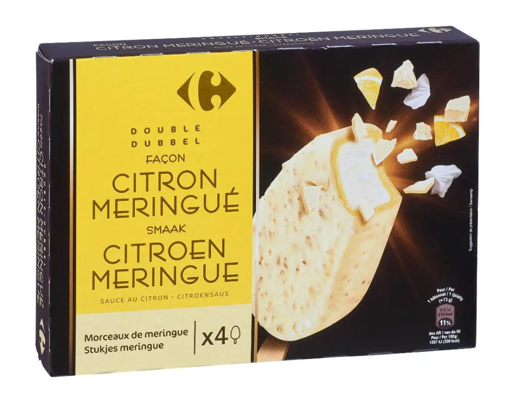 5 références de bâtonnets double (x4) carrefour