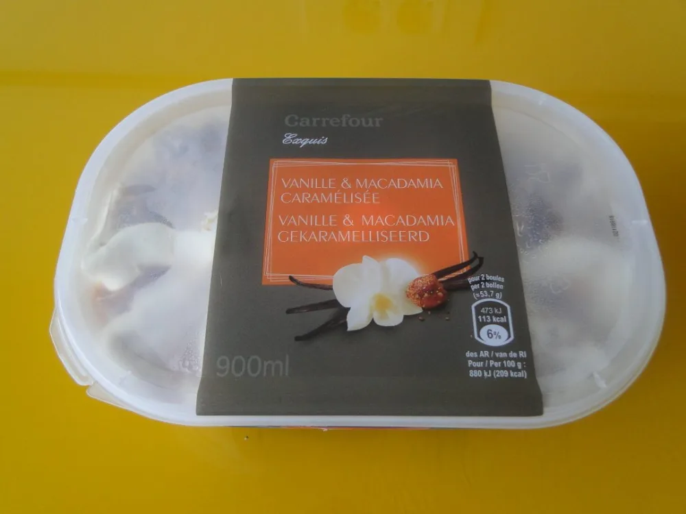 Bacs de glaces carrefour