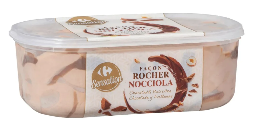 Bacs de glaces carrefour