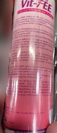 Skin-lightening lotion